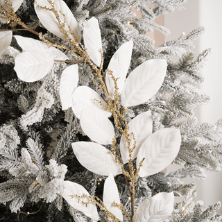 Cream Velvet Leaf Garland - Joy By