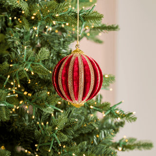 Crystal Lace Velvet Pumpkin Ornament - Joy By