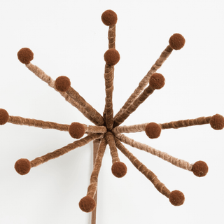 Dark Brown Velvet Burst Pick - Joy By