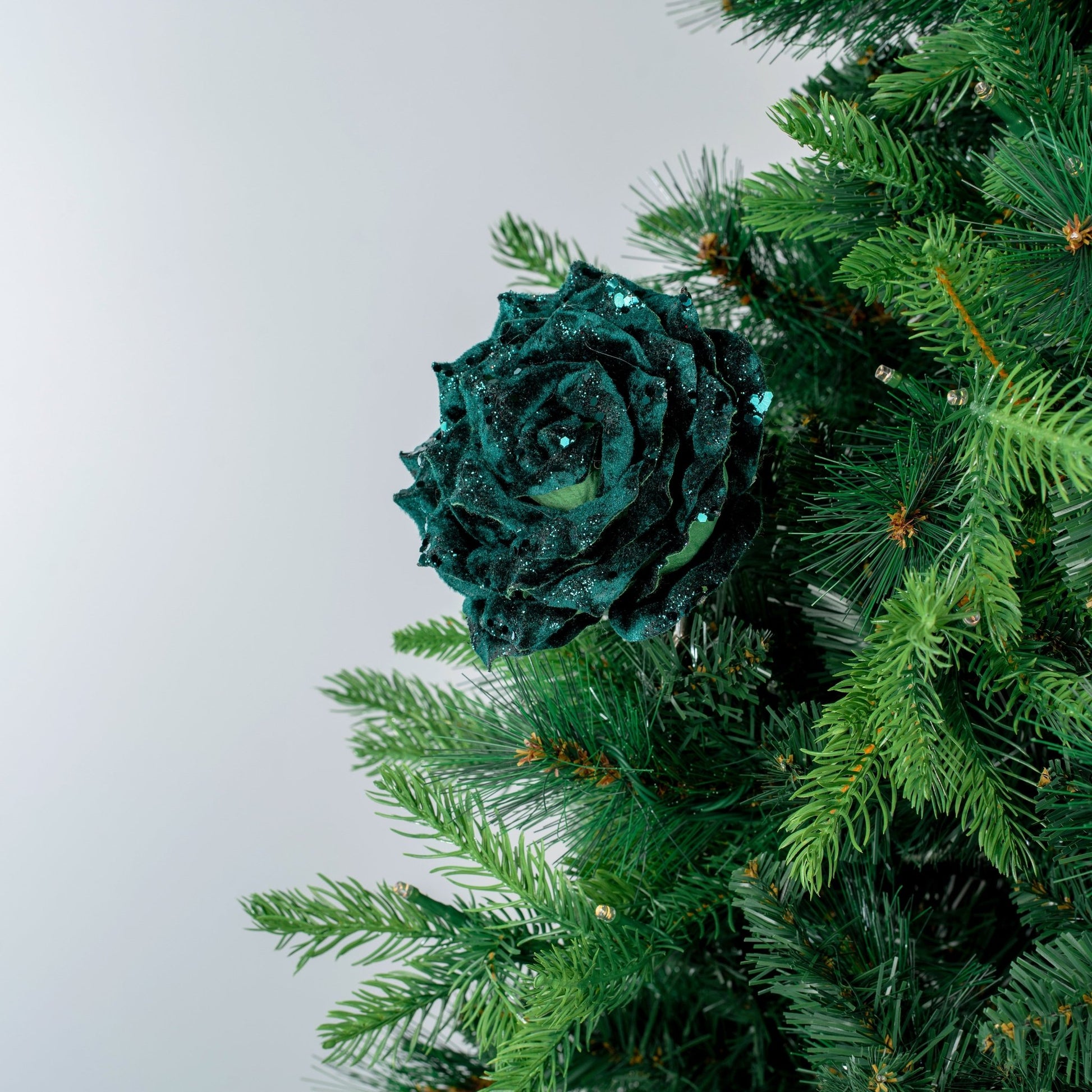 Emerald Blooming Rose Festive Ornament - Joy By