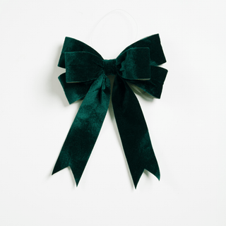 Emerald Clip on Bow Ornament - Joy By