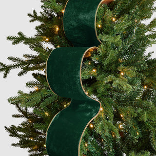 Emerald Green & Gold Christmas Ribbon - Joy By