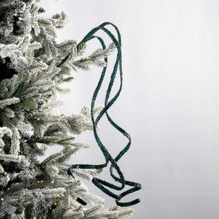 Emerald Green Twirl Ribbon Pick, Set of 6 - Joy By