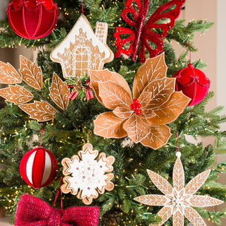 Felt Gingerbread House Ornament 9" - Joy By