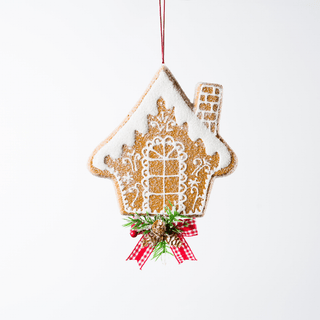 Felt Gingerbread House Ornament 9" - Joy By