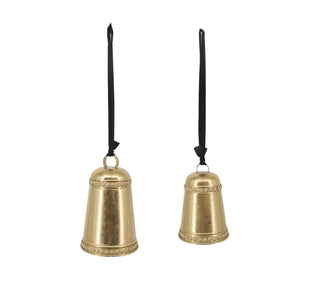 Festive Iron Hanging Bells - Set of 2 - Joy By