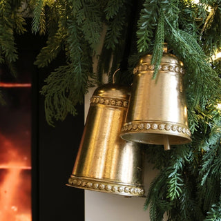 Festive Iron Hanging Bells - Set of 2 - Joy By