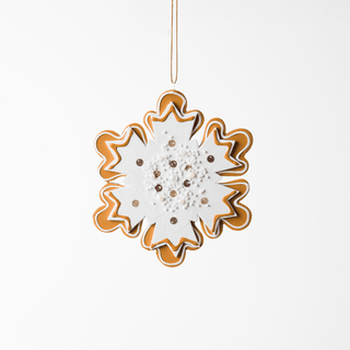 Gingerbread Cookie Ornament 6" - Joy By