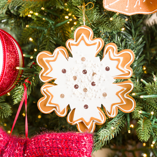 Gingerbread Cookie Ornament 6" - Joy By