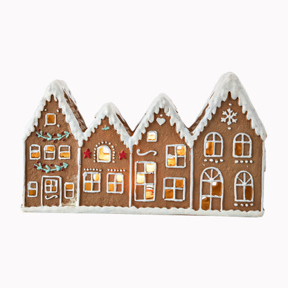 Gingerbread Village with Led Light - Joy By