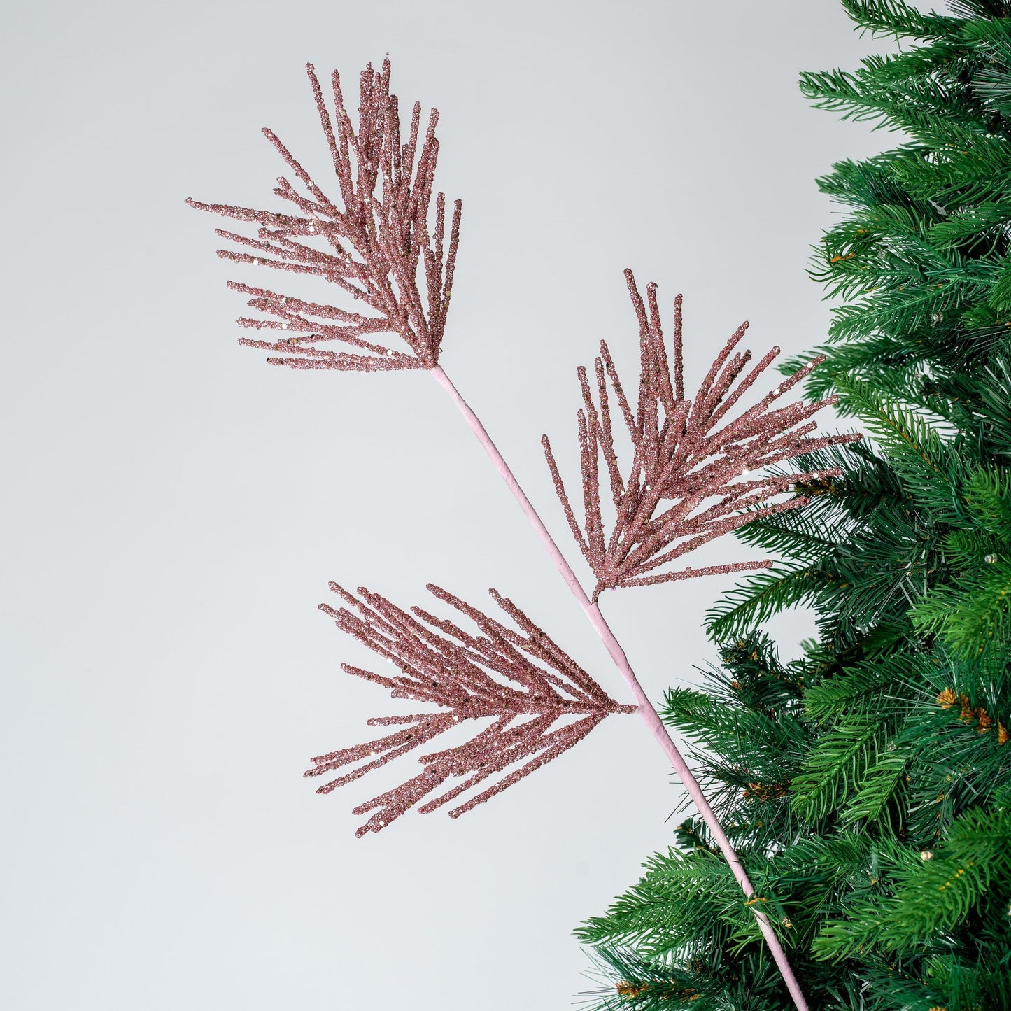 Glitter Tri - Branch Foliage Pick - Joy By