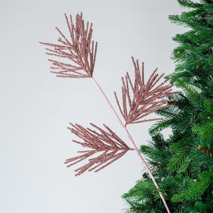 Glitter Tri - Branch Foliage Pick - Joy By