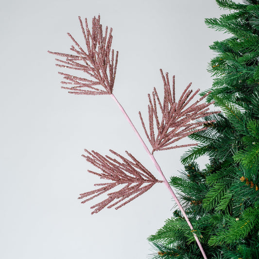 Glitter Tri - Branch Foliage Pick - Joy By