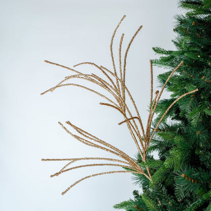 Glitter Tri - Branch Foliage Pick - Joy By