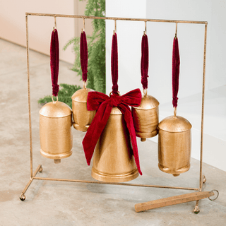 Gold Burnt Metal Dinner Bell (Tabletop) - Joy By