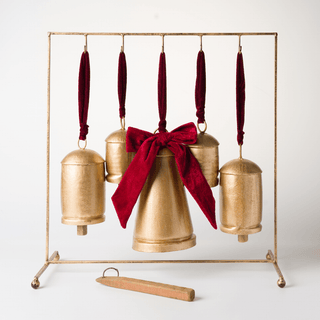 Gold Burnt Metal Dinner Bell (Tabletop) - Joy By