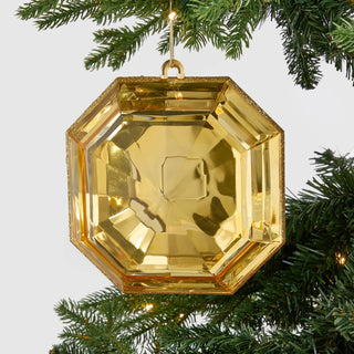 Gold Crystal Square Jewel Ornament - Joy By