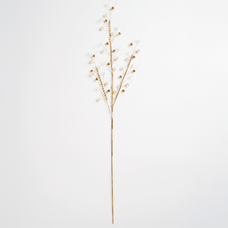 Gold Decorative Pick with Structured Adorned Stems - Joy By