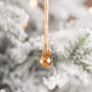 Gold Drop Ornament - Joy By