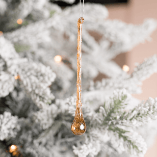 Gold Drop Ornament - Joy By
