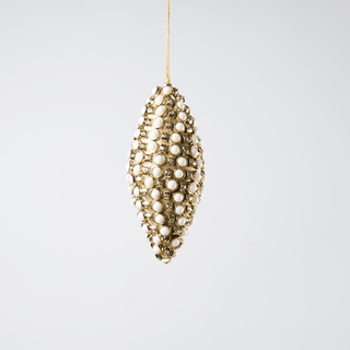 Gold Enamel Shuttle Ornament Gold Collection - Joy By