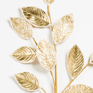 Gold Fabric Leaf Pick - Joy By