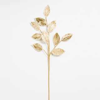 Gold Fabric Leaf Pick - Joy By