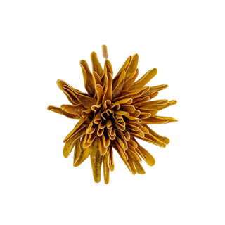 Gold Glitter Dahlia Flower Ornament - Joy By