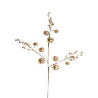 Gold Glitter Festive Ball Pick - Joy By