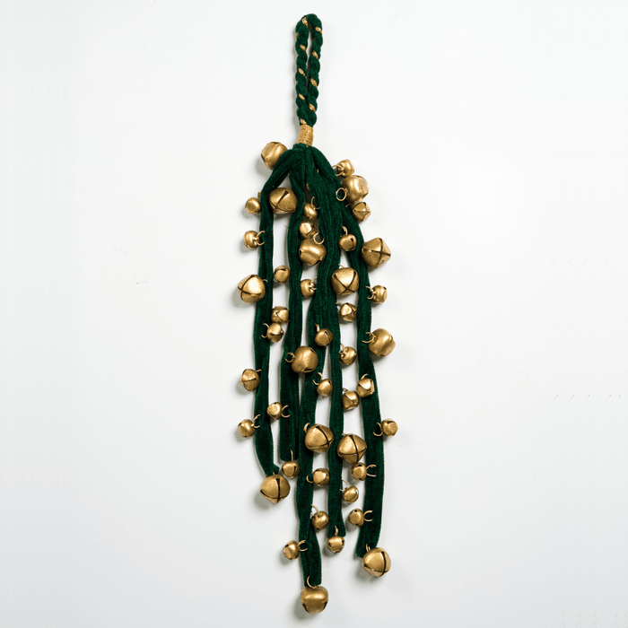 Gold & Green Jingle Bells Cluster