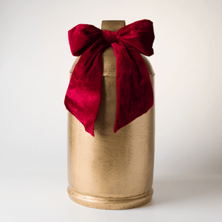 Gold Metal Bell with Bow - Joy By