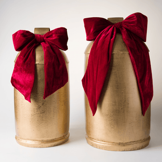 Gold Metal Bell with Bow - Joy By