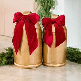 Gold Metal Bell with Bow - Joy By