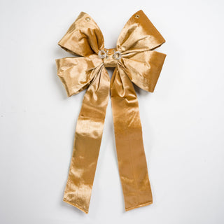 Gold Oversized Outdoor Bow - Joy By