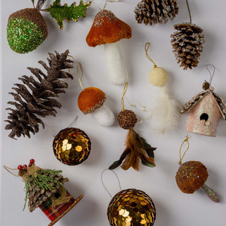 Gold Sequin Ball Ornament - Joy By