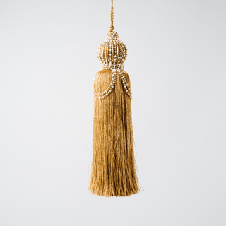 Gold Tassel Ornament - Joy By