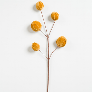 Gold Velvet Ornament Pick - Joy By