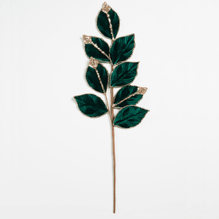 Green Velvet Leaf Pick - Joy By
