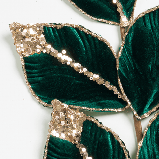 Green Velvet Leaf Pick - Joy By