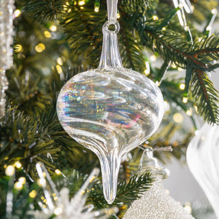 Iridescent Glass Onion Ornament - Joy By