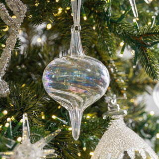 Iridescent Glass Onion Ornament - Joy By