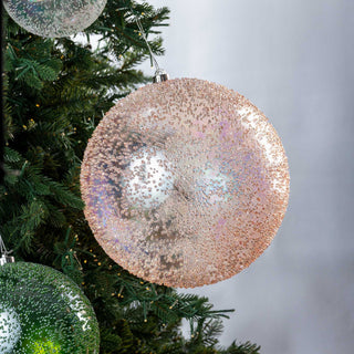 Iridescent Textured Ball Ornament - 12” - Joy By