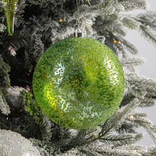 Iridescent Textured Ball Ornament - 8” - Joy By