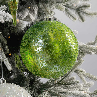 Iridescent Textured Ball Ornament - 8” - Joy By