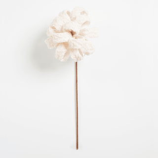 Ivory Fabric Flower Pick - Joy By