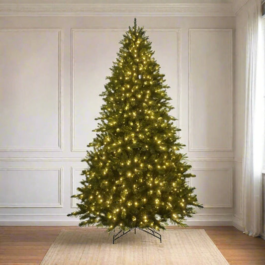 Joy By 9.0' Dunmere Christmas tree with 1050 Clear Incandescent Lights - Joy By