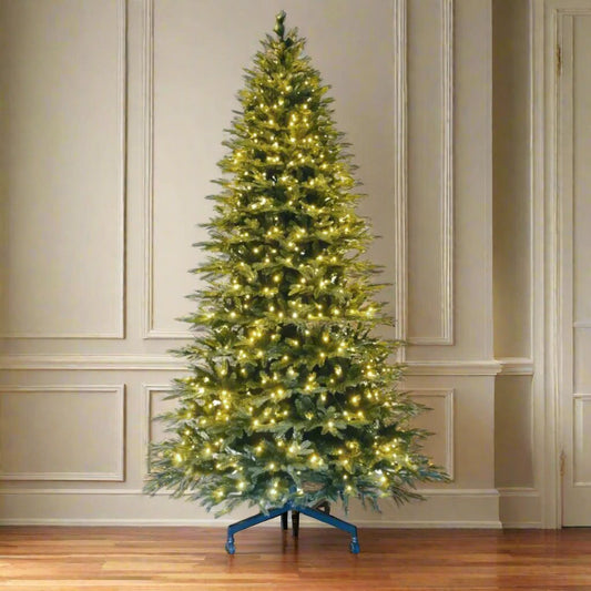 Joy By 9.5' Pre - lit Fraser Fir Christmas Tree with 1000 Warm White LED Lights - Joy By