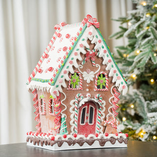 Large Gingerbread House with LED Light - Joy By