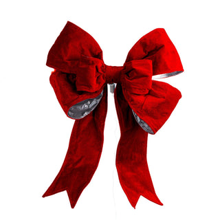 Large Red Festive Bow - Joy By