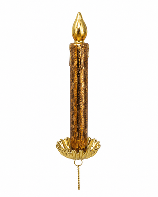 Lit Candle Ornament (Set of 5) - Joy By